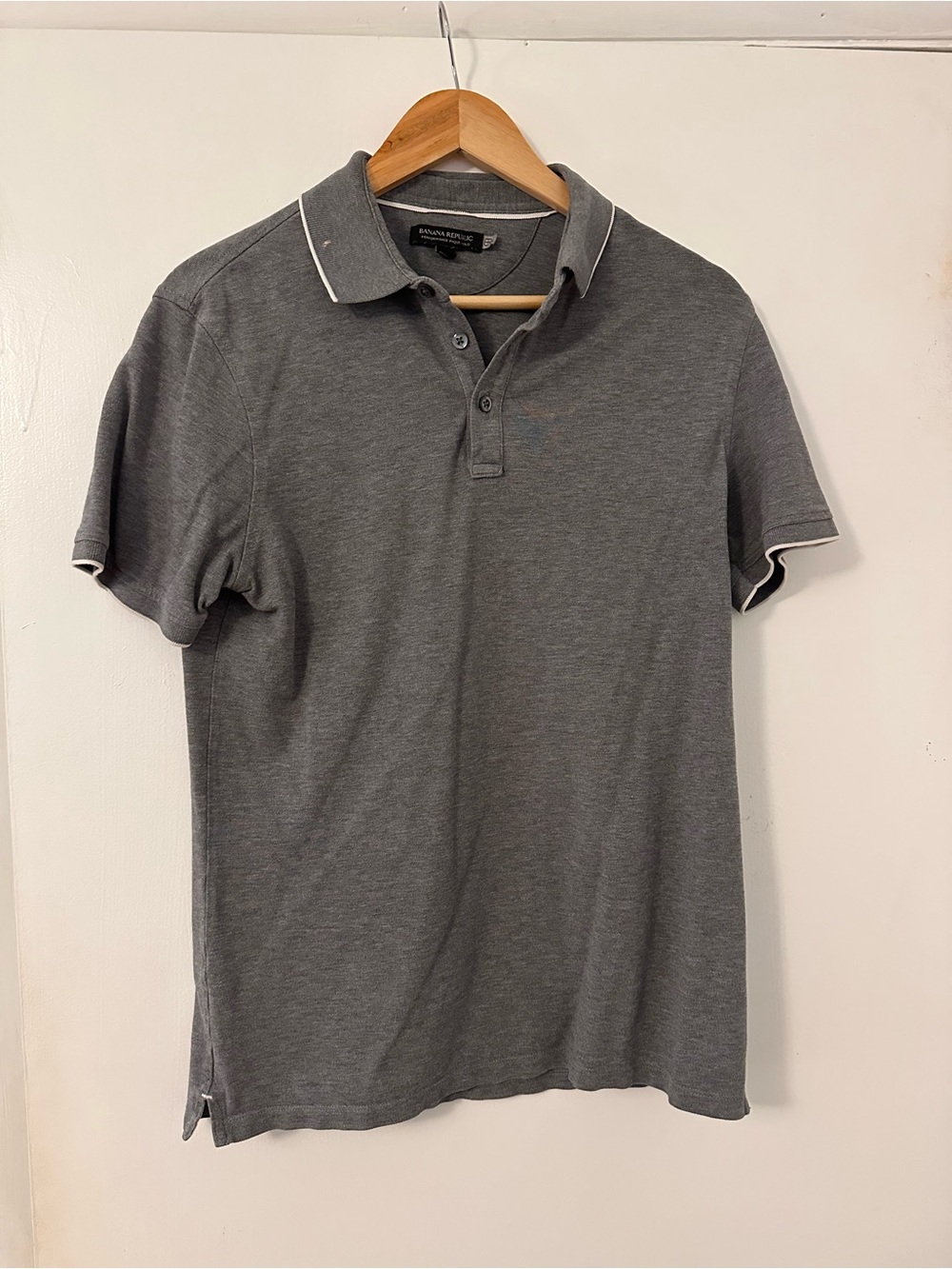 Banana Republic Gray Polo Shirt